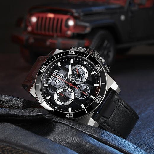 jeep牧马人系列陶瓷圈口透明表盘手表jpw606401/jpw606402/jpw606403