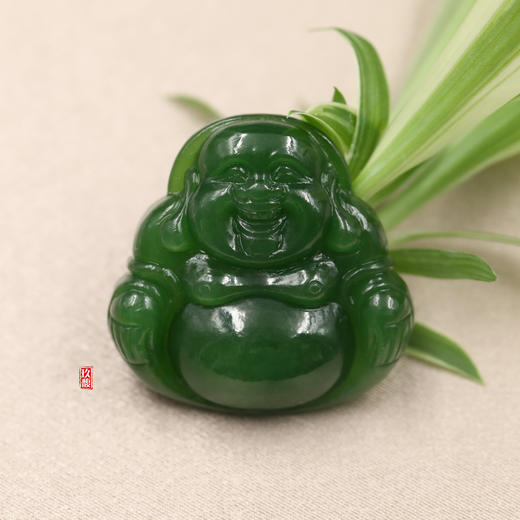 和田玉（碧玉）挂件--玉佛(接受镶嵌定制) 商品图1