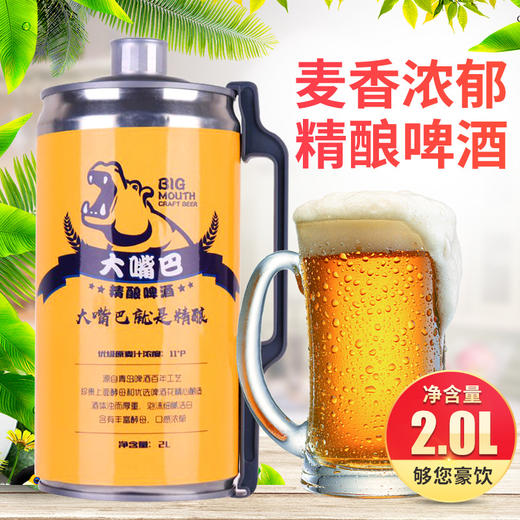 玩啤大嘴巴11度精酿啤酒2L单桶 商品图2