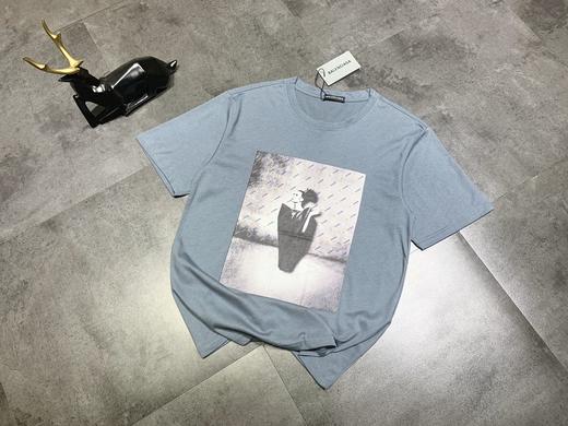 巴黎世家复古高定人像油画短袖t恤