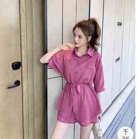 AG66上衣+阔腿短裤两件套,  轻熟洋气减龄