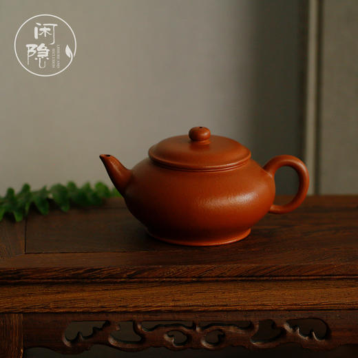 应书良扁婴 朱泥全手工紫砂壶160cc 商品图0