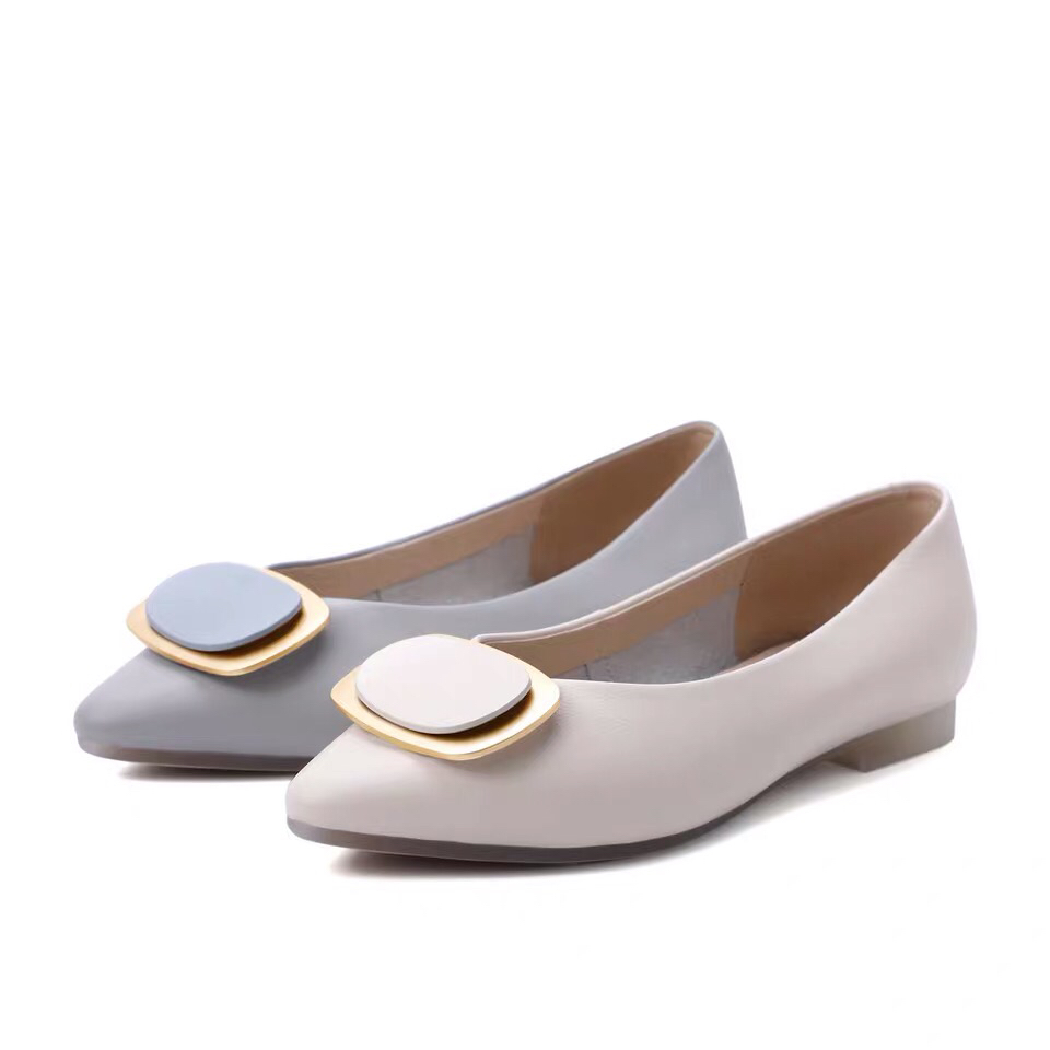 百丽/belle 金属扣休闲平底鞋