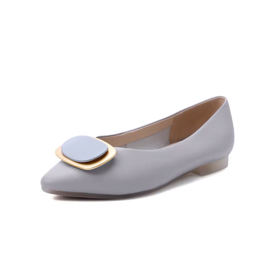 百丽/belle 金属扣休闲平底鞋