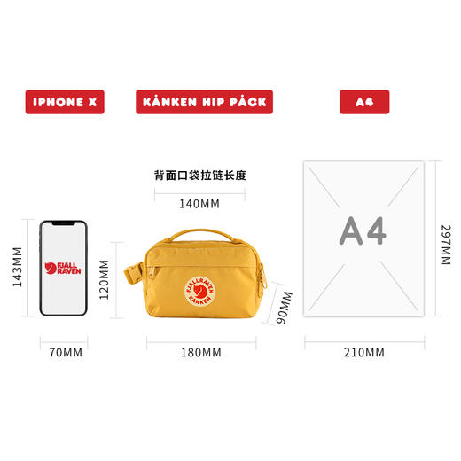 Kanken Hip Pack单肩包23796 商品图3