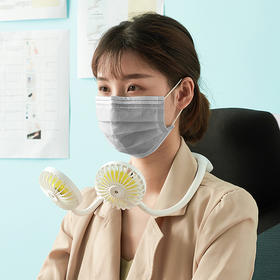 照明式挂脖风扇