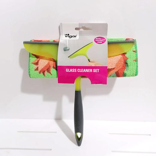 西班牙Vigar双色手柄包胶+抹布清洁套装 商品图0