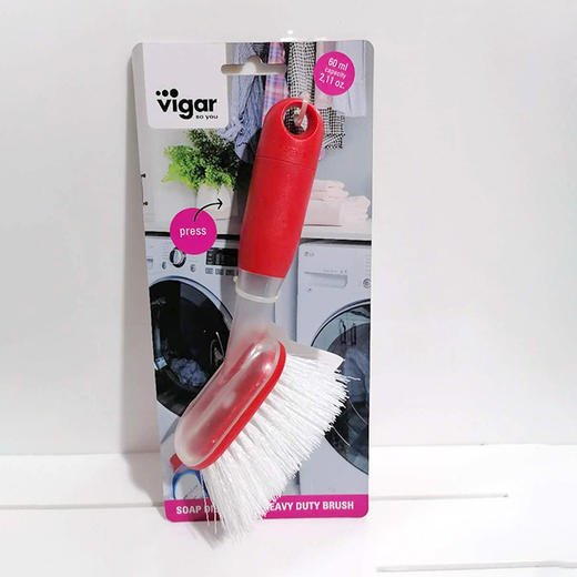 西班牙Vigar方头碟刷（红色） 商品图0