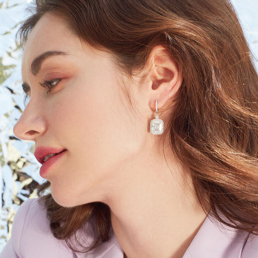 INBA043 长方形闪耀镶钻耳环｜INCH EDITION 璀璨星河系列 赵露丝 陈都灵【限时价】 商品图10