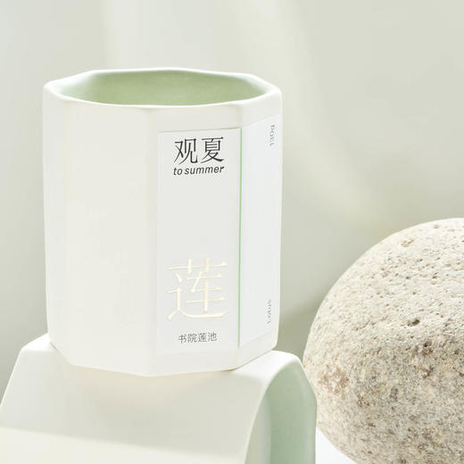 书院莲池—精油木芯香薰蜡烛 商品图3