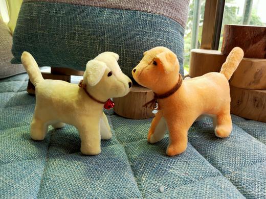 华德福工 静静工 纯工缝制 玩具 礼物 动物 单面绒狗 商品图3