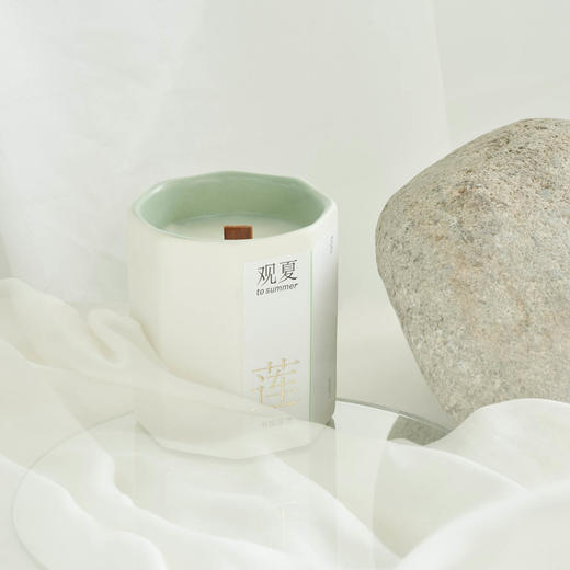 书院莲池—精油木芯香薰蜡烛 商品图2