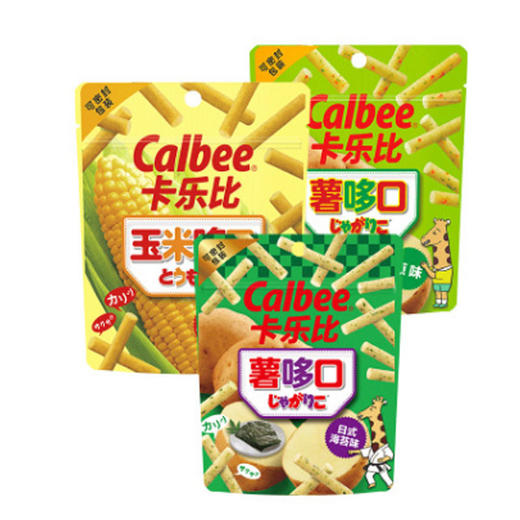 Calbee牌薯哆口薯条 原味/海苔味 商品图3