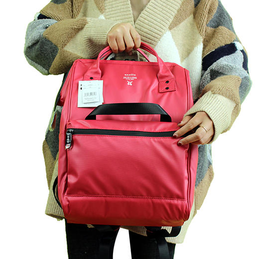 国内现货直发：anello防水pu双肩包（中码24*14*35） 商品图1