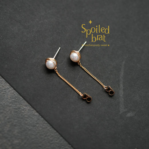 spoiledbrat jewelry淡水珍珠耳钉 商品图1