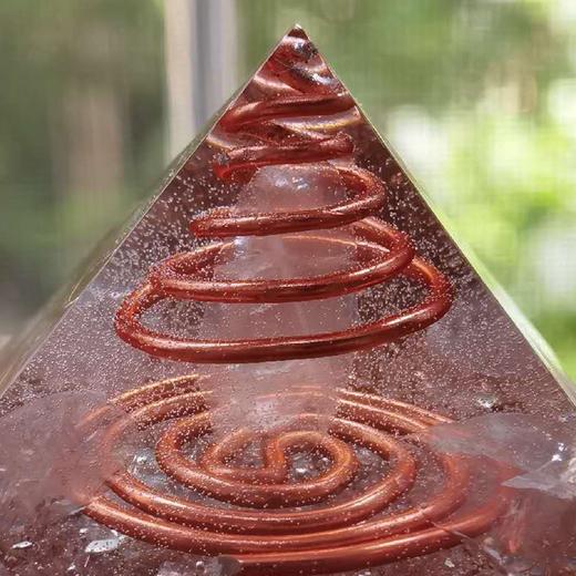 orgonite奥根能量金子塔摆件-人缘奥根塔