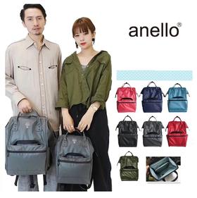 国内现货直发：anello防水pu双肩包（中码24*14*35）