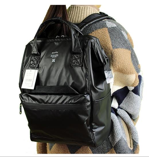 国内现货直发：anello防水pu双肩包（中码24*14*35） 商品图5