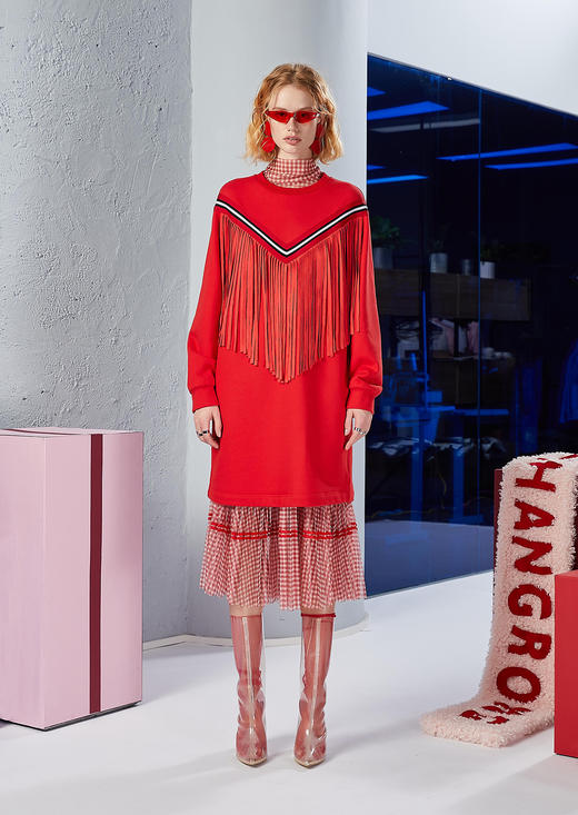 长袖连衣裙 商品图0