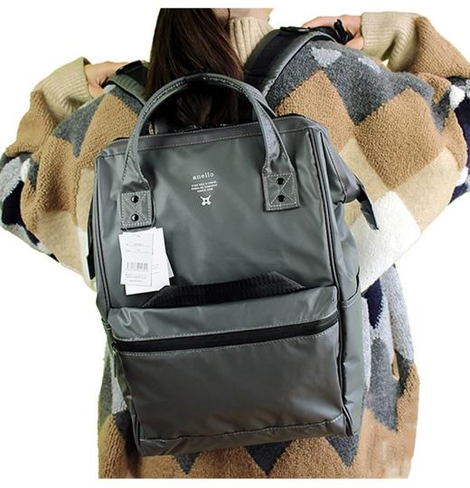 国内现货直发：anello防水pu双肩包（中码24*14*35） 商品图4