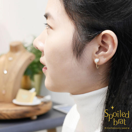 spoiledbrat jewelry淡水珍珠耳钉 商品图3