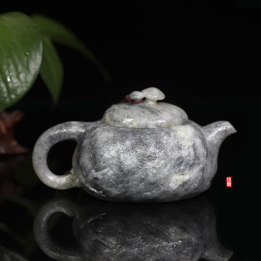 和田玉（青花）玉壶--供春壶（宋鸣放6615）265.15g 商品图3