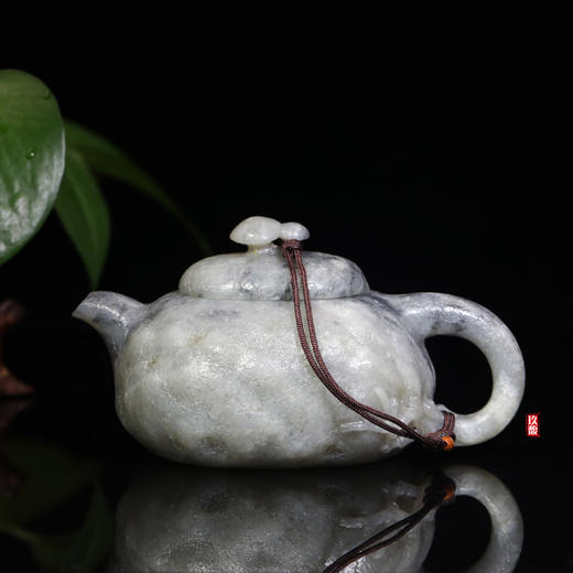 和田玉（青花）玉壶--供春壶（宋鸣放6615）265.15g 商品图0