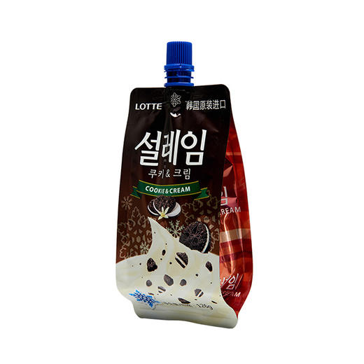 （冷冻）乐天经典雪来淋雪糕（奶油曲奇味）125g*8 商品图2