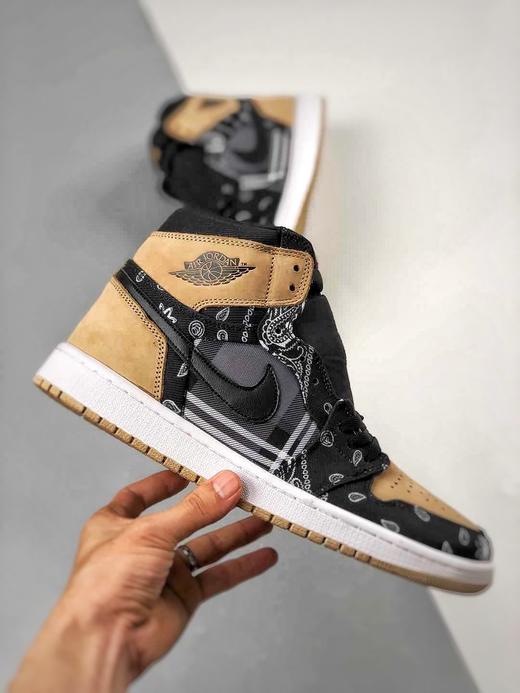 scott x nike air jordan 1ts联名腰果花休闲板鞋 aj1 高帮