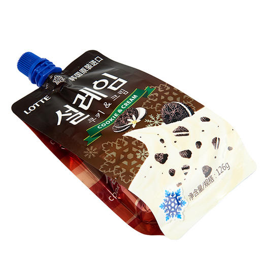 （冷冻）乐天经典雪来淋雪糕（奶油曲奇味）125g*8 商品图3