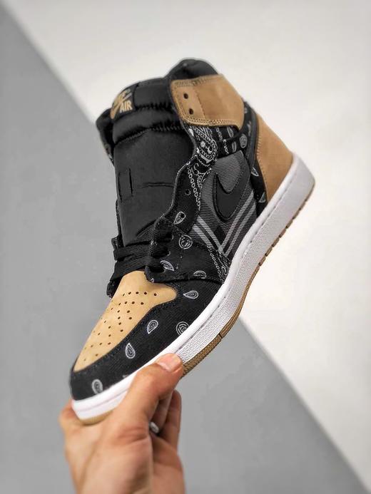 scott x nike air jordan 1ts联名腰果花休闲板鞋 aj1 高帮