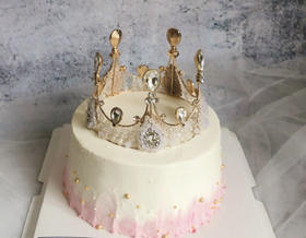 狮子家-ins风 皇冠生日蛋糕 纪念日蛋糕 聚会 仪式感必备