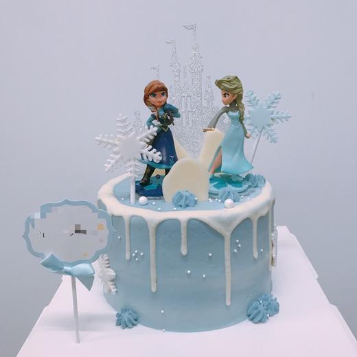 狮子家-冰雪奇缘生日蛋糕 纪念日蛋糕 聚会 仪式感必备 商品图0