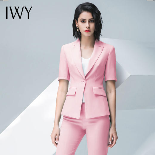 IWY/粉色西装长裤套装CP10230 商品图1
