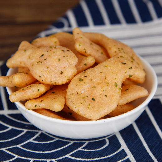 【阳光沙滩童趣】上好佳 日式鱼果海苔味 80g/袋 休闲零食膨化 买两包送随机零食 商品图1