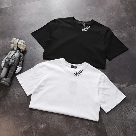 dior迪奥&nike耐克联名手绘涂鸦logo印花短袖t恤