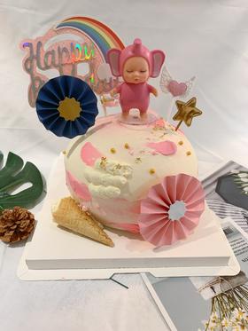 狮子家-可爱睡眠娃娃生日蛋糕 纪念日蛋糕 聚会 仪式感必备