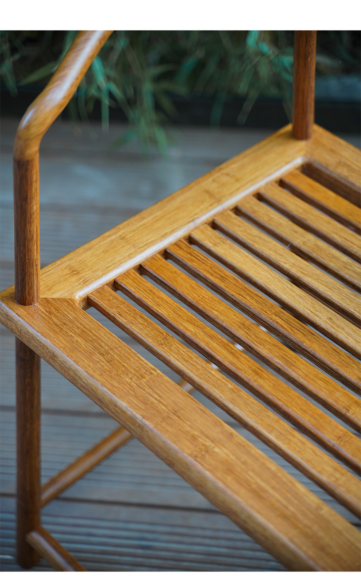 大简|实竹素圈椅现代简约新中式单椅子檀竹太师椅禅意空间围椅