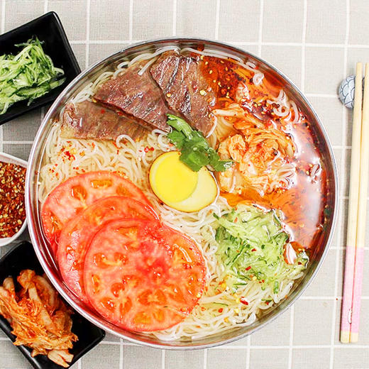 夏季福利 韩式冷面 有汤有料 现压现发