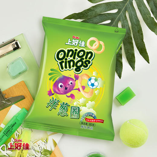 上好佳 洋葱圈大包装 80g/袋 休闲零食 包邮 商品图0