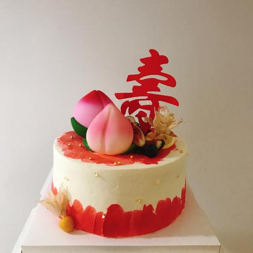 狮子家-祝寿 长寿 爷爷奶奶长辈生日蛋糕 纪念日蛋糕 聚会 仪式感必备 商品图0