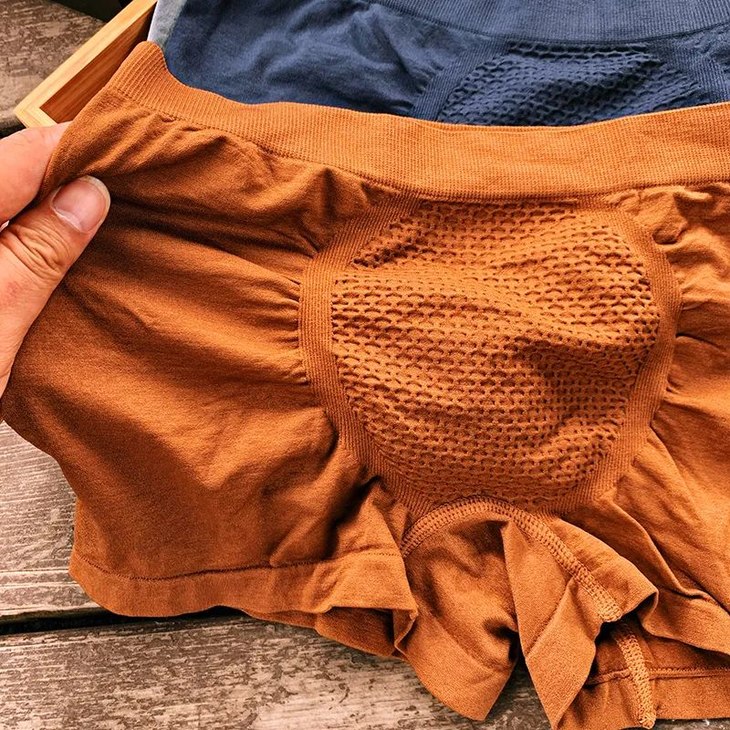 3d立体蜂窝颗粒!三条装!超大弹力升级版裸氨无缝男士平角内裤!