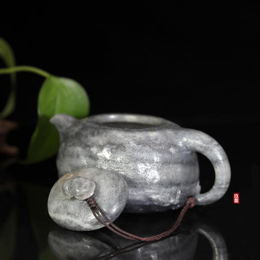 和田玉（青花）玉壶--供春壶（宋鸣放6603）425g 商品图2