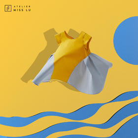 AtelierMissLu-「造型从小凹起」流心黄拼色童装小裙-00000027