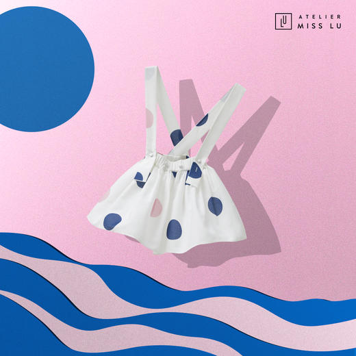 AtelierMissLu-「可爱多」 趣味波点背带童装小裙-00000026A 商品图2