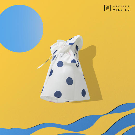 AtelierMissLu-「可可爱爱小A裙」 趣味波点系带童装小裙-00000028 商品图5
