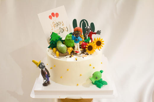 狮子家-植物大战僵尸 生日蛋糕 纪念日蛋糕 聚会 仪式感必备 商品图1