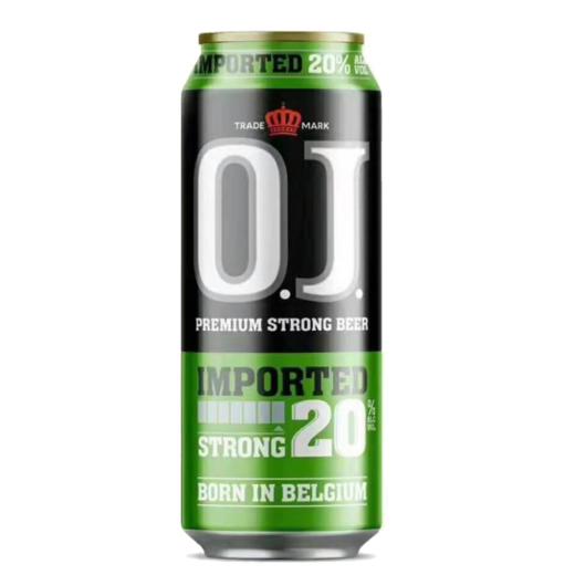 【长期有货】O.J.20度烈性啤酒  一箱500ml*24瓶 商品图0