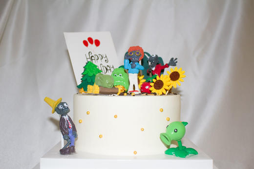 狮子家-植物大战僵尸 生日蛋糕 纪念日蛋糕 聚会 仪式感必备 商品图3