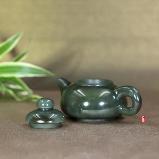 和田玉（碧玉）玉壶--西施壶（宋鸣放6673）79.84g 商品图3